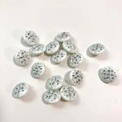 15個セット　ホワイトボタン新品