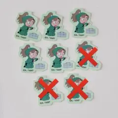 忍たま乱太郎 体験展 ミニキャラ フレークシール 善法寺伊作 5枚セット