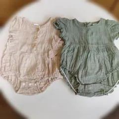 SHEIN フリル付きロンパース 3-6M
