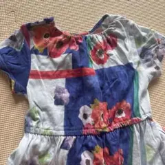 HAKKA KIDS 花柄 半袖ワンピース