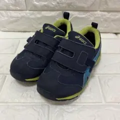 アシックス キッズ スニーカー ゴアテックス ネイビー ライム 17.5