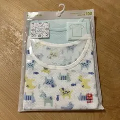 【新品未使用】ユニクロ UNIQLOコットンメッシュインナーT 半袖 2枚100