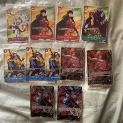 未開封】ワンピースカード プロモカード8枚セット ルフィ ギア5 ロー