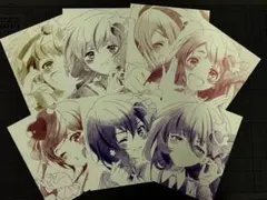 ゾンビランドサガ　第5弾入場特典　色紙全7種コンプリートセット7枚セット