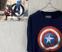 MARVEL(マーベル) キャプテン・アメリカ プリントTシャツ