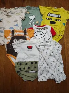 半袖ロンパース　まとめ売り8点　サイズ主に80