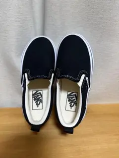 美品⭐︎Vans ブラック スリッポン　17センチ