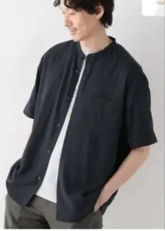 GLOBAL WORK ネイビー 半袖シャツ Lサイズ