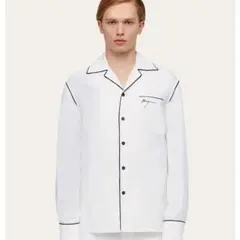 Salvatore Ferragamo パジャマシャツ ホワイト　『定価17万』のサムネイル