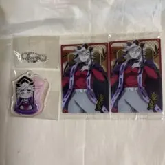 鬼滅の刃一番くじ童磨Ｆ賞ウエハースカード2枚3個セット。