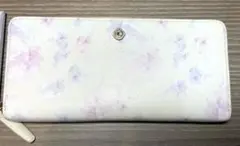 Luria 4℃ 長財布 ホワイト パープルのサムネイル
