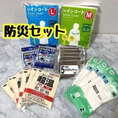 防災セット 非常用 防災グッズ レインコート 携帯トイレ カイロ 手袋 避難用のサムネイル