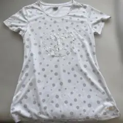 ドット柄 ホワイト Tシャツのサムネイル