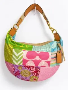 新品未使用！COACH コーチ シグネチャーホーボー パッチワーク 希少