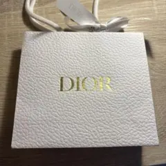 Dior ホワイトレザー調ギフトバッグ