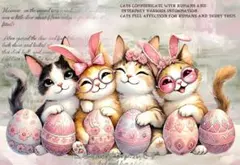 ②未使用 可愛い猫＆ウサギちゃんパネル生地3枚 - メルカリ