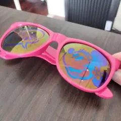 ミッキーミニー イラスト サングラス ピンク