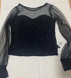 ブラックレースシースルートップスのサムネイル