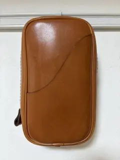 レザーしーさーOCTFOLDペンケースオクトフォールドエンボスブラウン