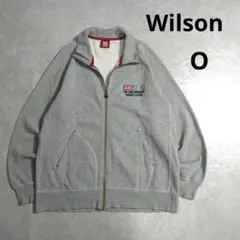 Wilson（ウイルソン）スウェットトラックジャケット　刺繍　Vintage　O