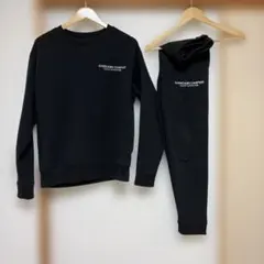 美品アズールバイマウジー 裏起毛スウェット セットアップ M 黒