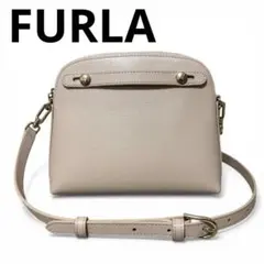 【美品】FURLA パイパー ミニ クロスボディ レザー ショルダーバッグ