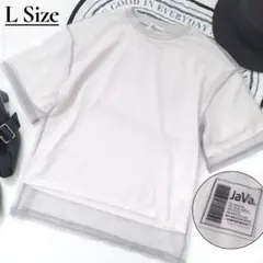 JaVa ジャバコラボ チュールバックプリントTシャツ クラシカルエルフ