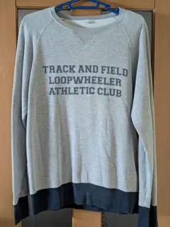 LOOPWHEELER ATHLETIC CLUB スウェット グレー ラグランのサムネイル