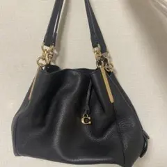 極美品✨ フェラガモ トートバッグ 黒 ダブルガンチーニ レザー 2way