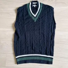 ユニクロ JW ANDERSON クリケットロングベスト ネイビー