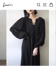 即日発送可能！Lumier シアージャガードスリーブ2WAYワンピース　ブラック