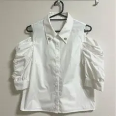 Darich オープンショルダーブラウス ホワイトのサムネイル