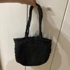 オペークドットクリップ 黒 トートバッグ