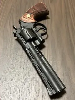 タナカ　パイソン6インチ　ステンレスフィニッシュ　木製グリップ交換済　ガスガン Amazon | タナカ コルト パイソン .357マグナム 6インチ アール