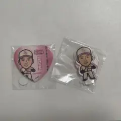 若鷹ガチャ 上沢直之 缶バッジ アクスタ ピンクフルデー