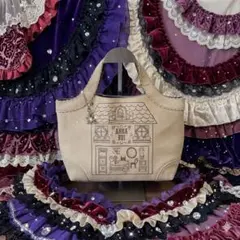 【美品】ANNA SUI アナスイ ドールハウス トートバッグ チャーム付き