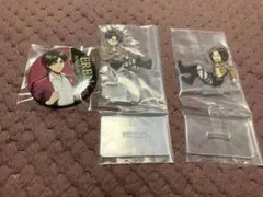 進撃の巨人一番くじアクスタ・ドンキホーテコラボ　エレン缶バッジ パーティースーツ