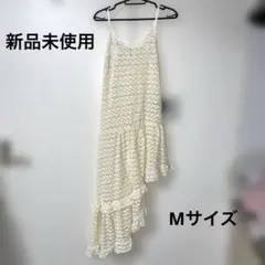 しまむら レースキャミOP ワンピース アシンメトリー レース レイヤードコーデ
