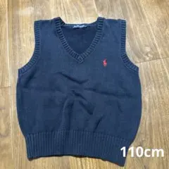 Ralph Lauren ネイビー Vネックニットベスト