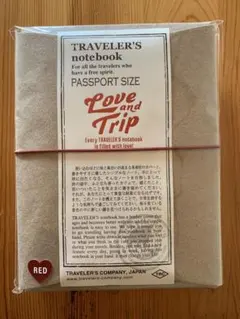 トラベラーズノート　LOVE AND TRIP パスポートサイズ