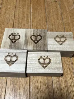 木製アクセサリーケースセット（5個）