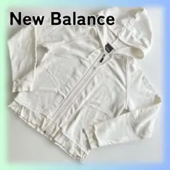 ニューバランス　New Balance パーカー フルジップ　ホワイト　LL