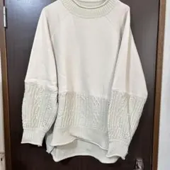 ［最終値下げ‼️］as know as plus 異素材ニット新品未使用