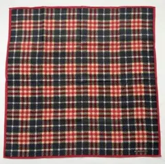 미사용 BURBERRY 버버리 대형 손수건 레드 네이비 체크