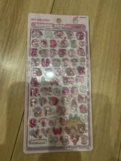 MY MELODY ボンボンドロップ シール　文字　正規品