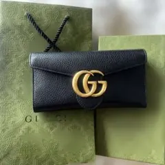 ◇極美品◇グッチ コンチネンタル 長財布 443436 ナッパレザー