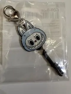 ラブブ　キー型キーホルダー　ブルー