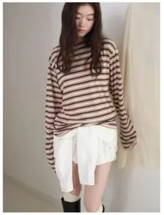 バルーンシルエットスカートとロングソックスのサムネイル
