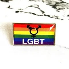 レインボー トランスジェンダー ピンバッジ ピンズ ブローチ LGBTQ