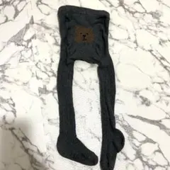 babyGAP 2-3歳用　クマ刺繍 グレー ベビータイツ